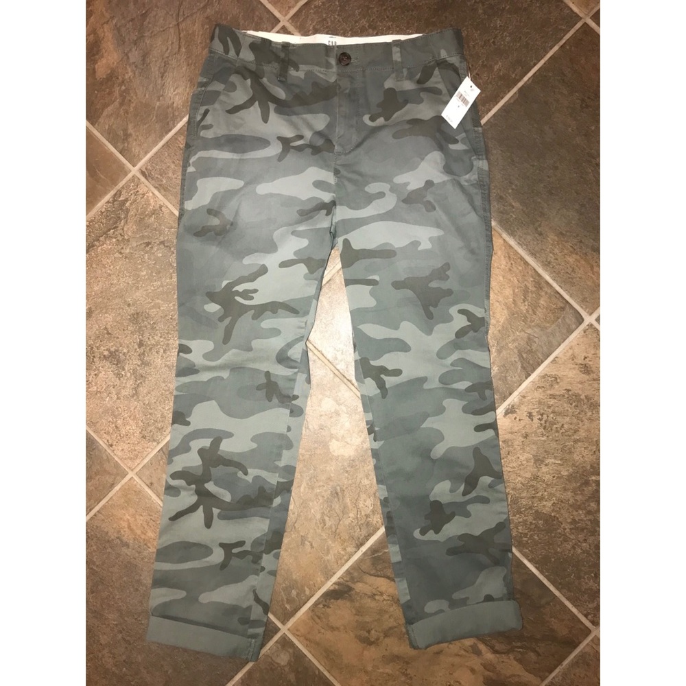 Gap Girlfriend Twill Stripe Chino Pants